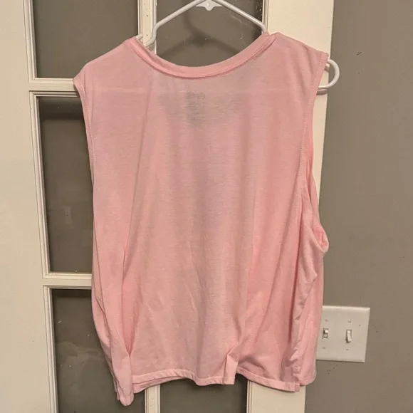 Coca Cola Pink Floral Bottle Muscle Tee - Picture 3 of 3